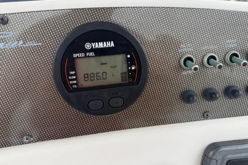 Slide: The Image of Marine audio system on 2016 Pioneer 197 Islander boat dashboard. - 19