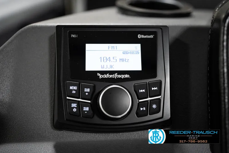 Slide: The Image of Rockford Fosgate PMX-1 stereo system in 2026 Bennington 23 SSR boat dashboard. - 33