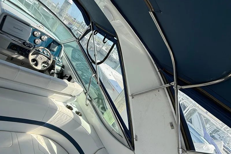 Slide: The Image of Interior view of a 1999 Formula 400 Super Sport boat cockpit. - 9