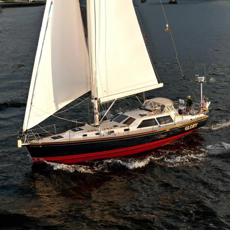 The Image of Sailing yacht Tartan 4700, 2011 model, named "Glory" navigating through water. - 0