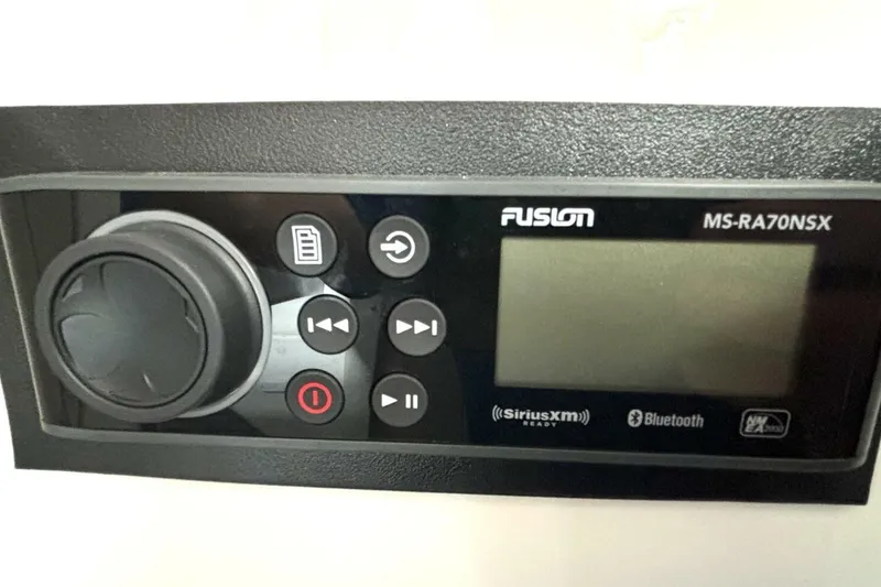 Slide: The Image of Fusion MS-RA70NSX marine stereo with Bluetooth and SiriusXM compatibility. - 44