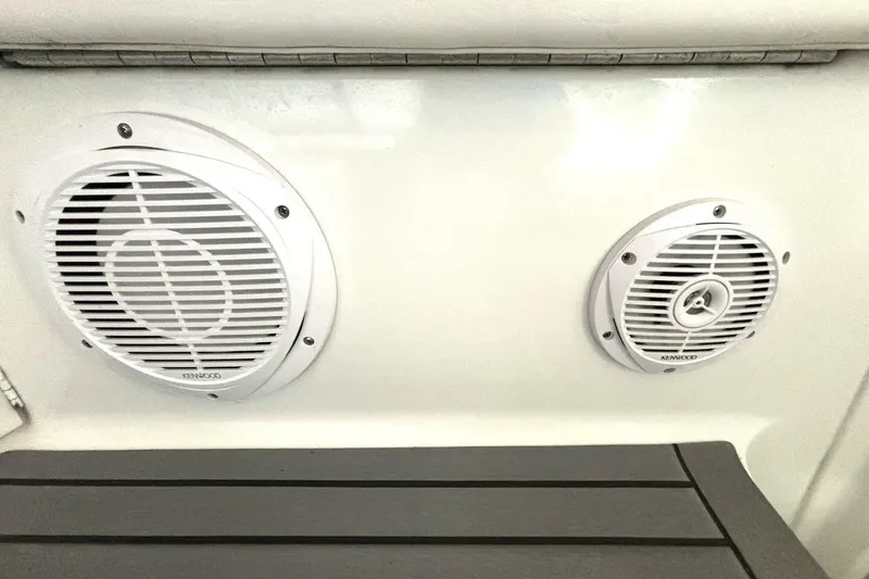 Slide: The Image of Kenwood speakers on a 2006 Formula 400 Super Sport Crossover boat interior. - 50