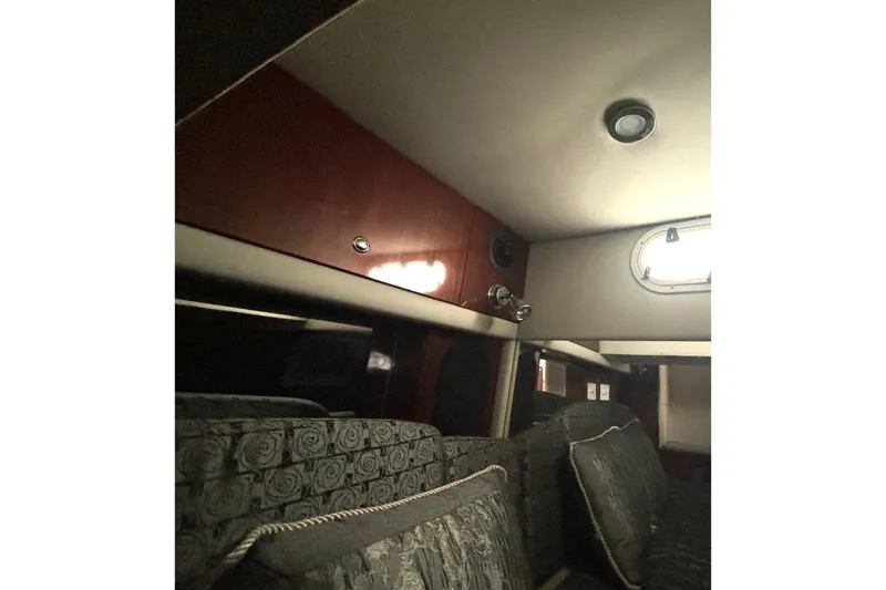 Slide: The Image of Interior of a 2006 Formula 400 Super Sport Crossover with elegant seating and lighting. - 47