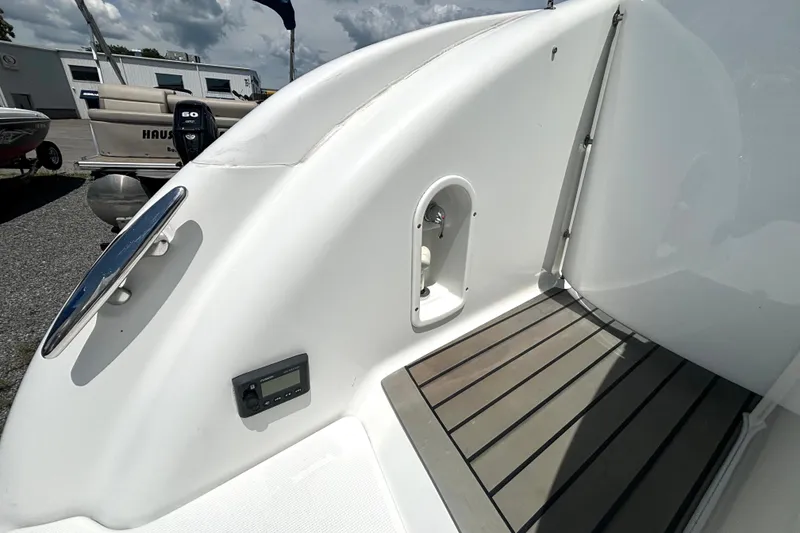 Slide: The Image of 2006 Formula 400 Super Sport Crossover boat deck with sleek design and modern features. - 17