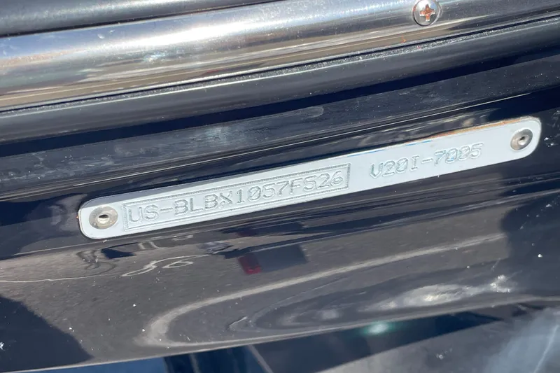Slide: The Image of Bayliner V20i 2026 boat identification plate with serial number. - 5