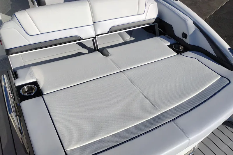 Slide: The Image of 2026 Formula 310 Bowrider boat interior in a manufacturing facility. - 61