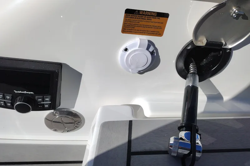 Slide: The Image of 2026 Formula 310 Bowrider bathroom with modern fixtures and wood-style flooring. - 81