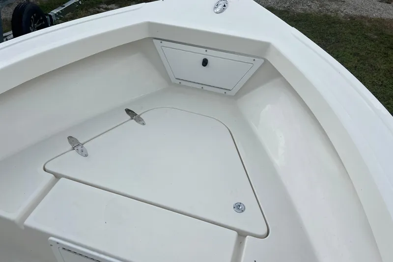 Slide: The Image of Bow area of 2026 Defiance CATALINA 190 boat with storage compartments. - 17