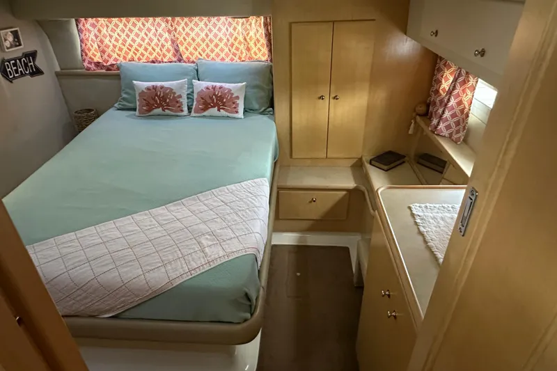 Slide: The Image of Engine hour meter reading 2211.1 on 1998 Carver 445 Aft Cabin Motor Yacht. - 49