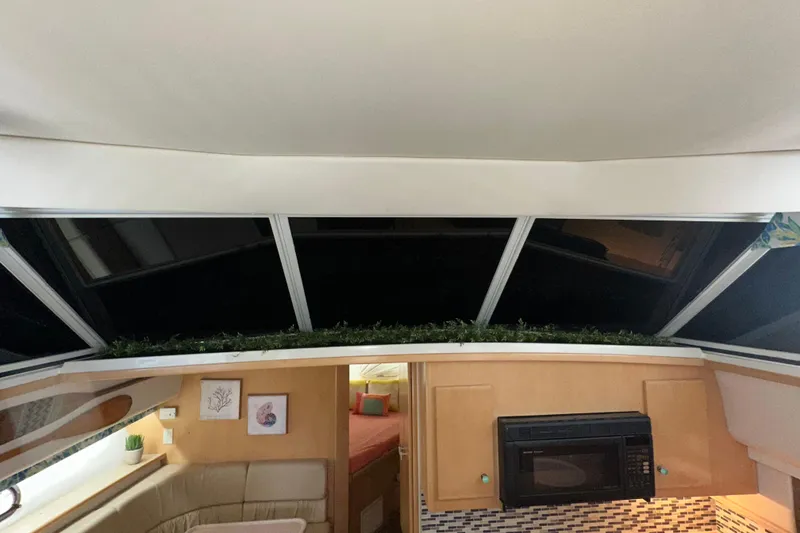 Slide: The Image of Bathroom interior of 1998 Carver 445 Aft Cabin Motor Yacht with sink and shower. - 67