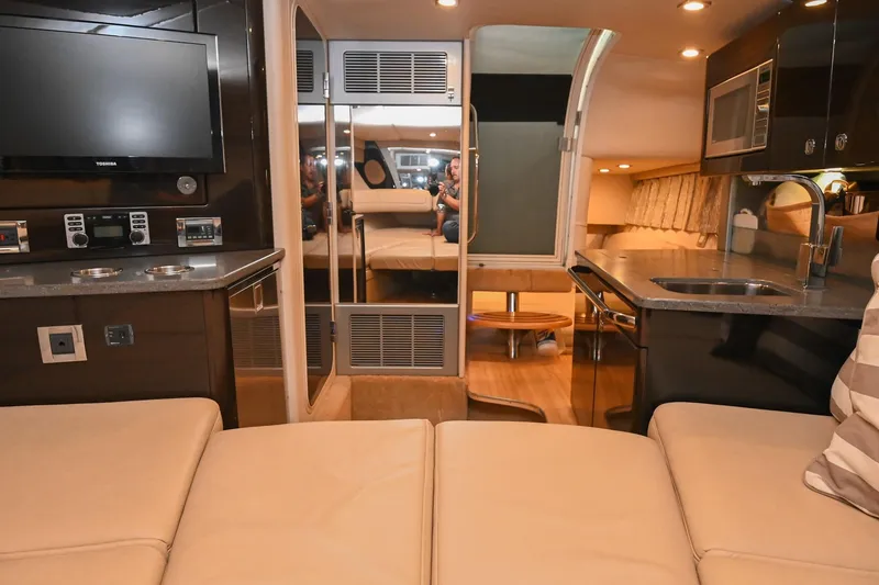 Slide: The Image of Luxurious interior of a 2014 Formula 350 Sun Sport yacht with modern amenities. - 48