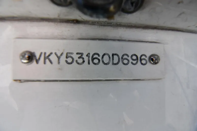 Slide: The Image of Hull identification number on 1996 Viking 53 Convertible boat. - 97