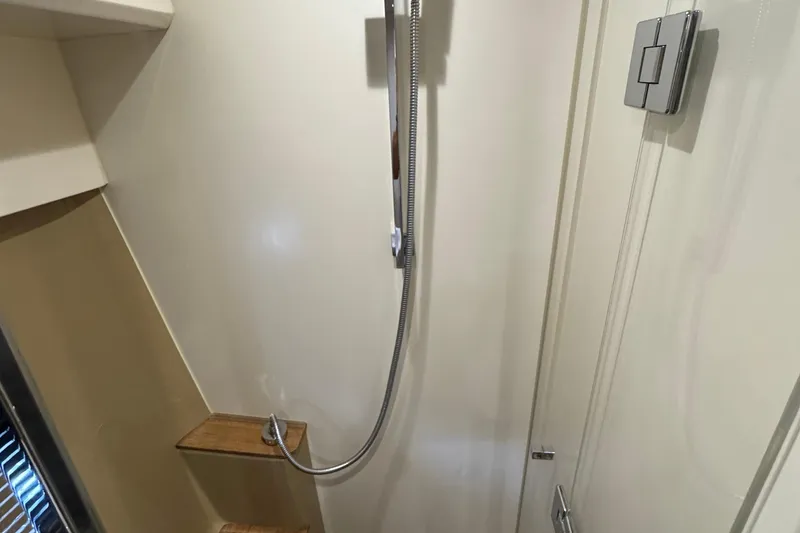 Slide: The Image of Shower area in 2013 Sessa Marine C44 Cruiser yacht bathroom. - 38