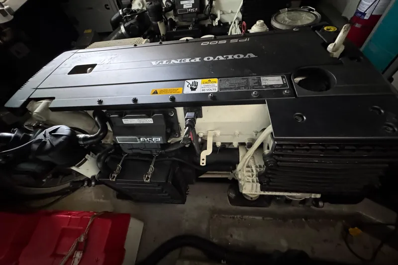 Slide: The Image of Engine compartment of a 2013 Sessa Marine C44 Cruiser with Volvo Penta IPS 600. - 50