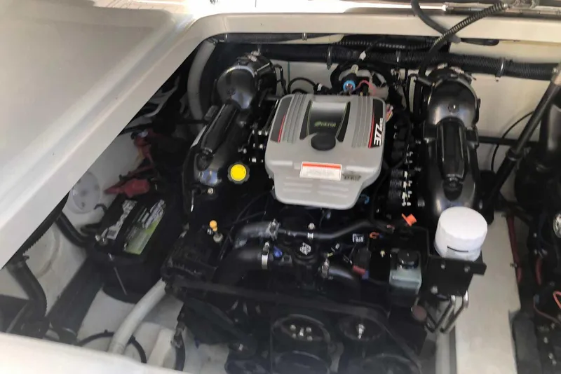 Slide: The Image of Engine compartment of a 2012 Formula 310 Sun Sport boat. - 38