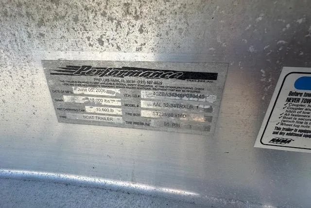 Slide: The Image of 2008 Formula 330 Sun Sport boat interior with seating and cabin view. - 14