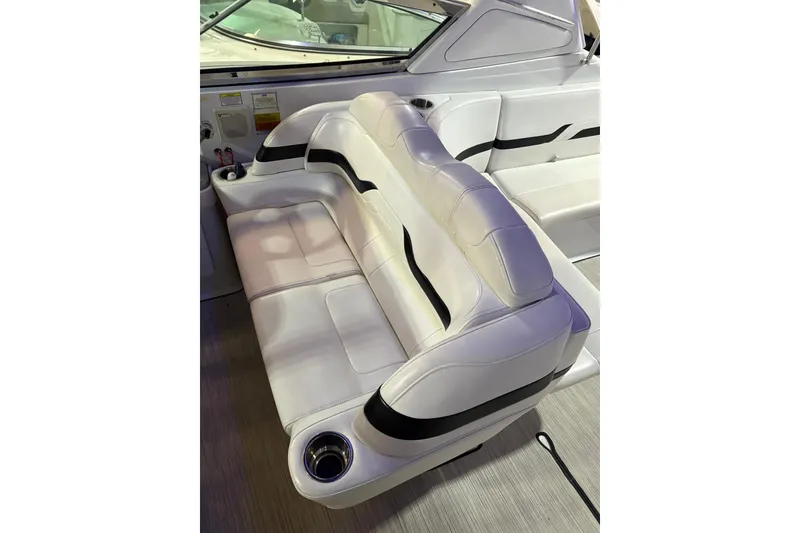 Slide: The Image of Close-up of a 2008 Formula 330 Sun Sport engine with visible wiring and labels. - 31