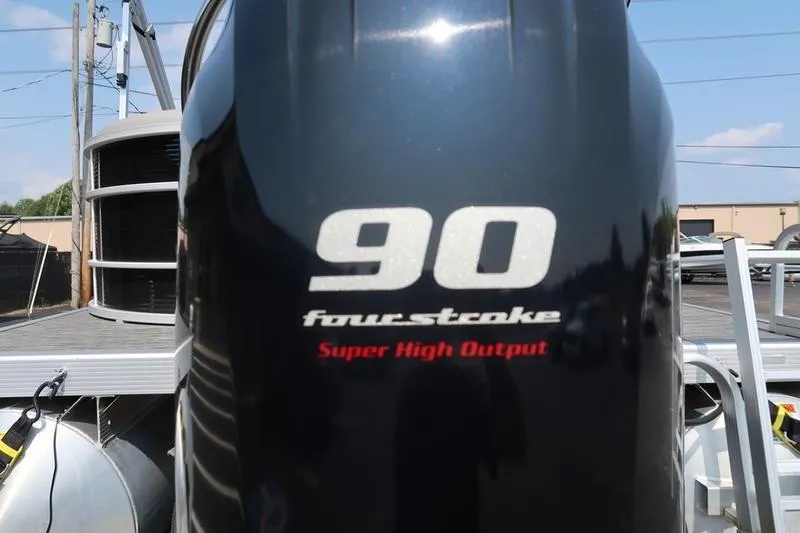 Slide: The Image of 2023 Bennington 22 SXSR boat with 90 HP four-stroke engine, super high output. - 16