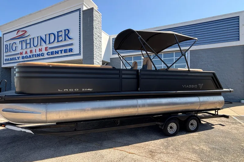 The Image of 2026 Viaggio Z24U pontoon boat at Big Thunder Marine dealership. - 0