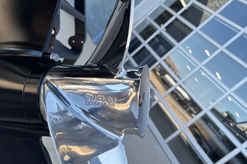 Slide: The Image of Close-up of a Suzuki propeller on a Viaggio Z24U, 2026 model. - 7