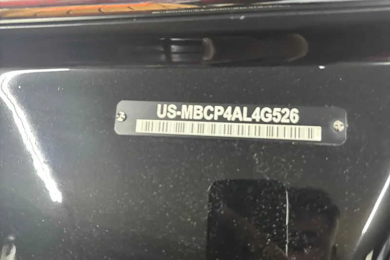 Slide: The Image of 2026 MasterCraft XT24 boat hull identification number (HIN) plate, US-MBCP4AL4G526. - 19