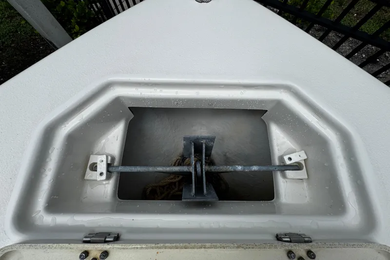 Slide: The Image of Anchor storage compartment on 2019 NauticStar 22 XS Offshore boat. - 4
