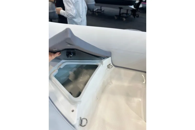 Slide: The Image of Open storage compartment in 2026 Northstar Vega 3.8 boat, showcasing interior design. - 5