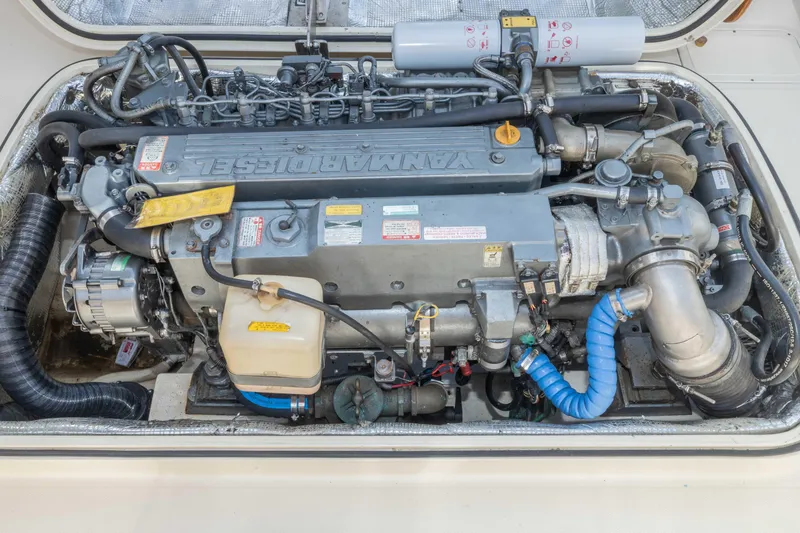 Slide: The Image of Hinckley Picnic Boat 36 Classic 1999 nameplate, Southwest Harbor, Maine. - 19