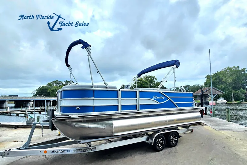 The Image of 2026 Bentley Pontoons 203 Fish-N-Cruise on trailer at North Florida Yacht Sales. - 0