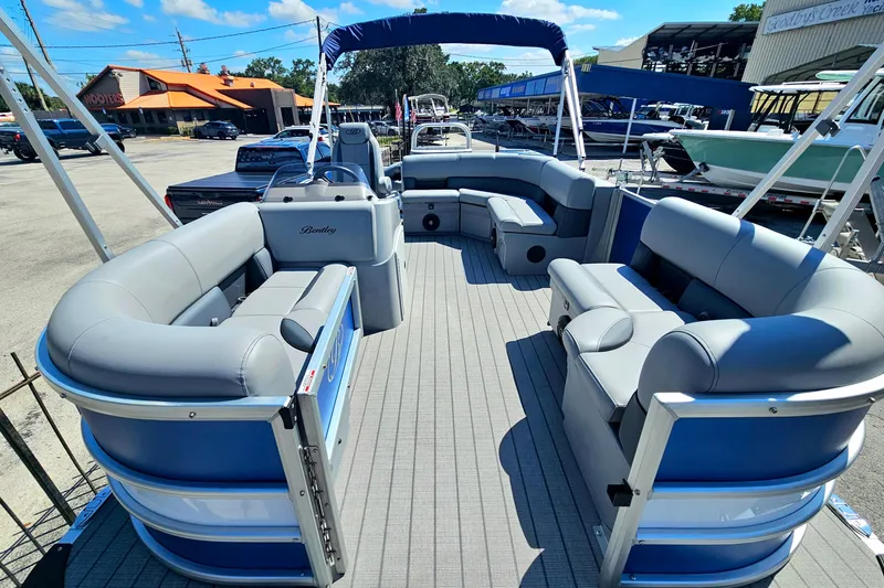 Slide: The Image of 2026 Bentley Pontoons 203 Fish-N-Cruise with spacious seating and modern design. - 9