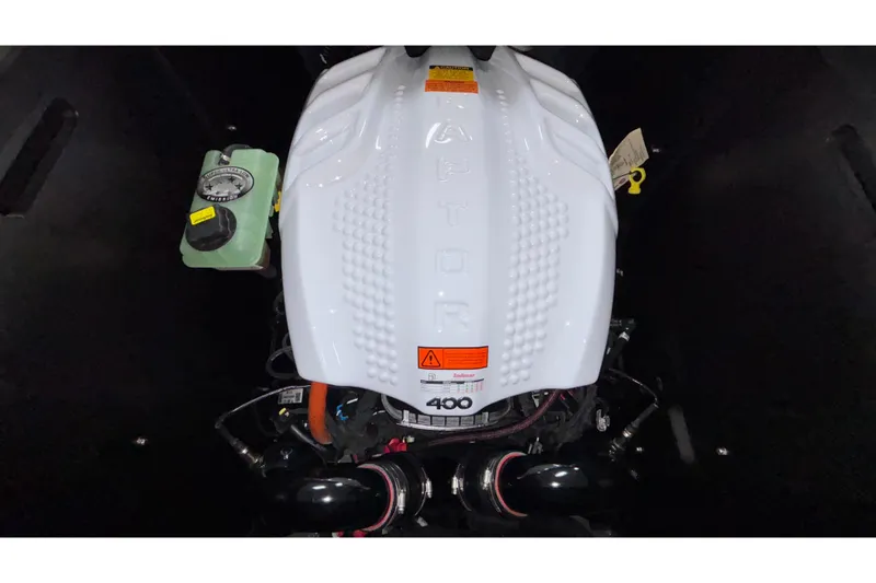 Slide: The Image of Engine of 2026 ATX Surf Boats 24 Type-S, featuring Indmar Raptor 400. - 45