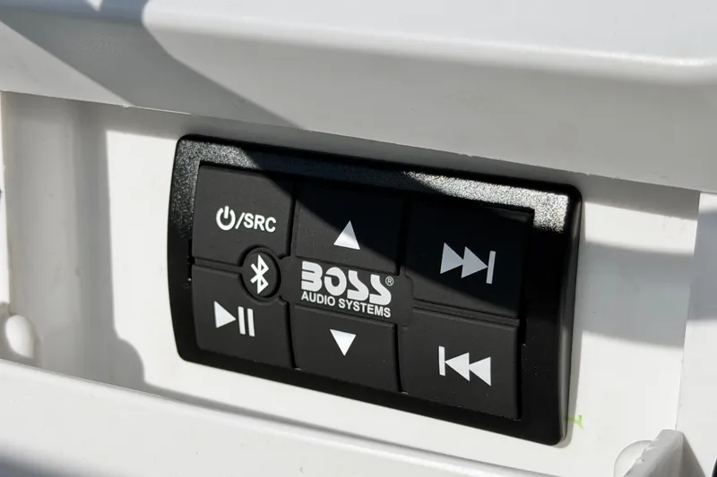 Slide: The Image of Control panel of Boss Audio Systems on 2015 Walker Bay Genisis 310 boat. - 8