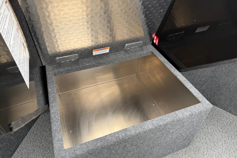 Slide: The Image of Storage compartment of 2026 Thunder Jet 185 Luxor boat, featuring durable interior design. - 17