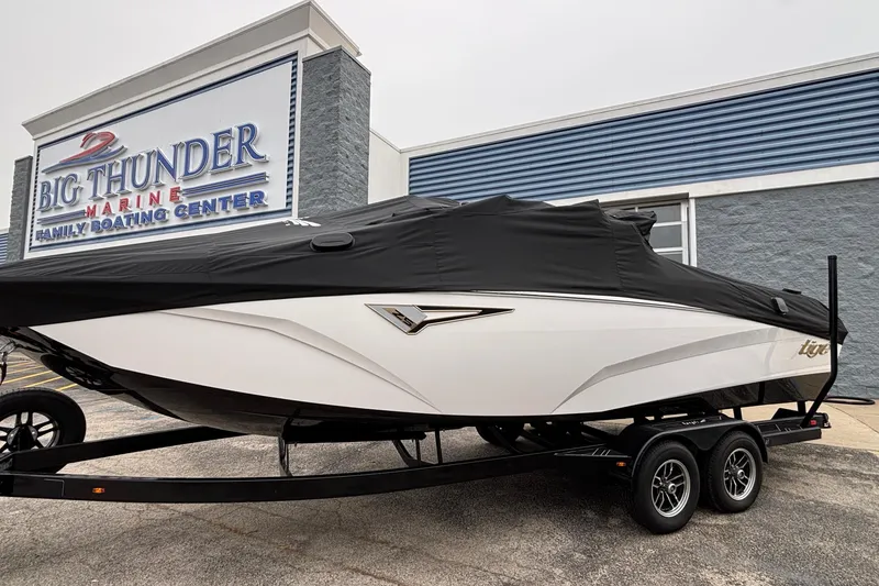 Slide: The Image of 2026 Tigé Z5 boat with cover at Big Thunder Marine Family Boating Center. - 5
