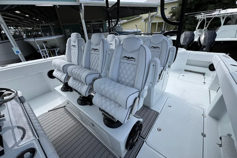 Slide: The Image of Luxurious seating on 2026 Invincible 40 Catamaran, featuring sleek design and premium materials. - 29