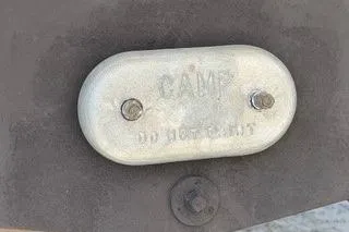 Slide: The Image of Anode on 2020 Carver 36 Command Bridge, labeled "CAMP DO NOT PAINT." - 127