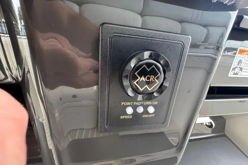 Slide: The Image of Control panel on 2023 Tiara Yachts 43 LS, featuring ACR Point Pad URP-102. - 54