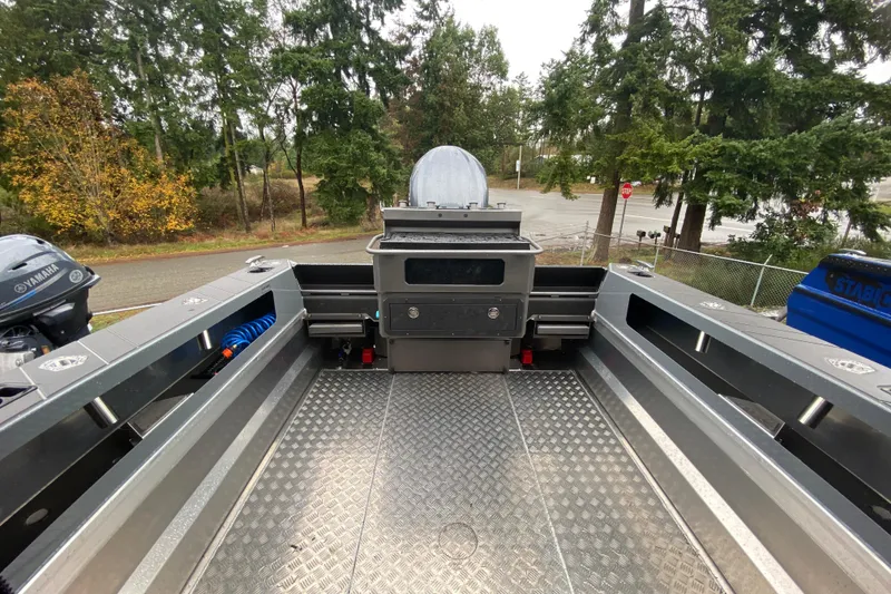 Slide: The Image of Interior view of 2026 Stabicraft 2350 Supercab with sturdy deck. - 13