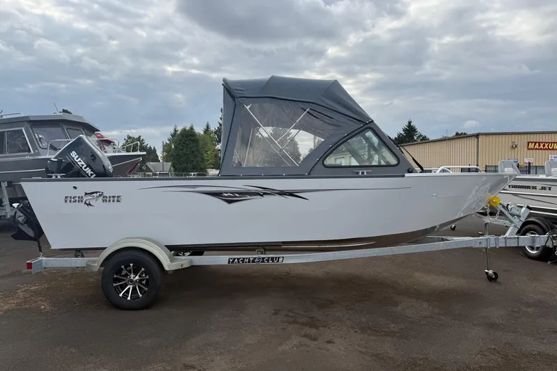 Slide: The Image of 2026 Fish Rite Sportsman 20 boat identification plate with USA manufacturing label. - 11