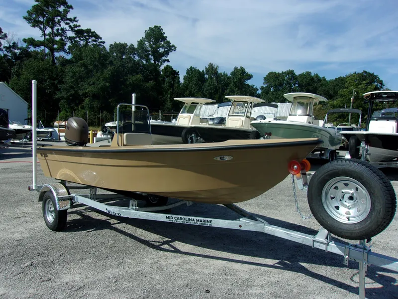 The Image of Mi Tide 16 RD boat 2026 on trailer outdoors. - 1