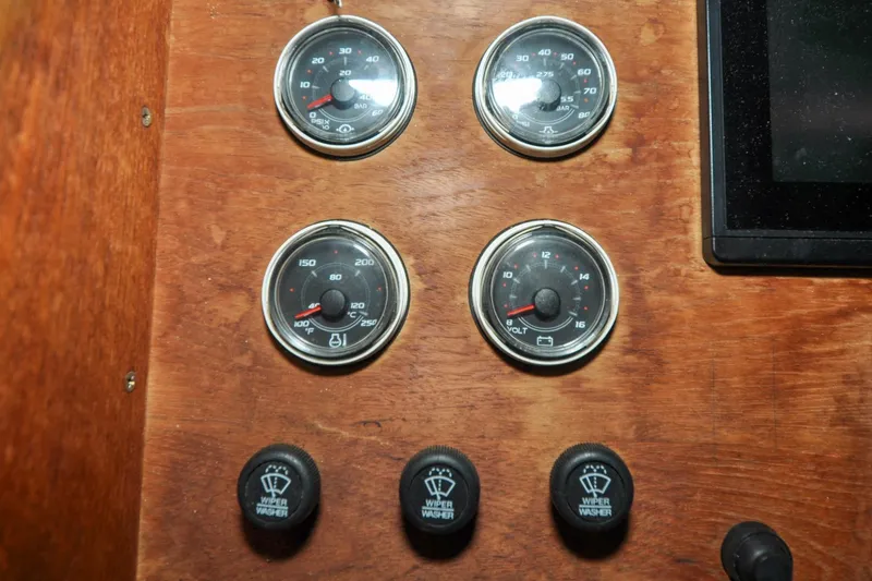 Slide: The Image of Holland 32 - Dorsey Dee - Pilot Salon - Helm Station - Gauges - 59