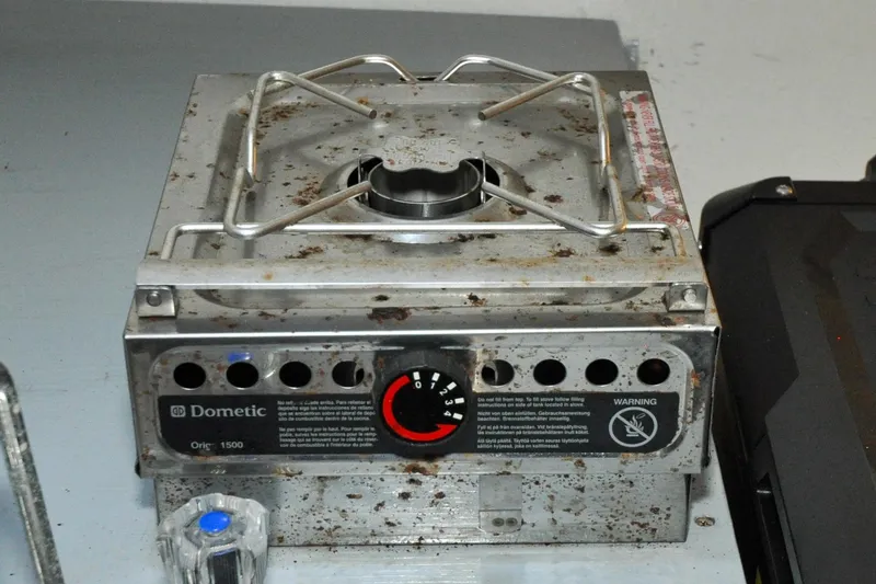 Slide: The Image of Holland 32 - Dorsey Dee - Cabin - Galley - Dometic Single Burner Stove - 83