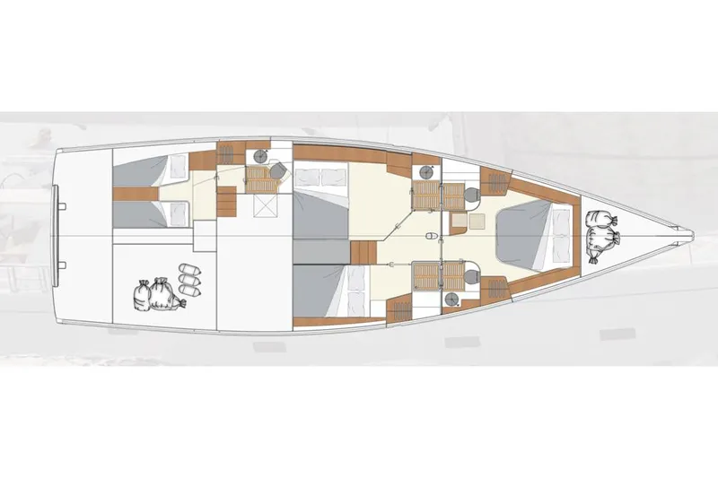 Slide: The Image of Layout der Moody Decksaloon 54 von 2027 mit Kabinen und Wohnbereichen. - 28