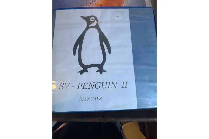 Slide: The Image of Manual cover for SV-Penguin II with penguin illustration, Custom Bodega 30, 1977. - 38