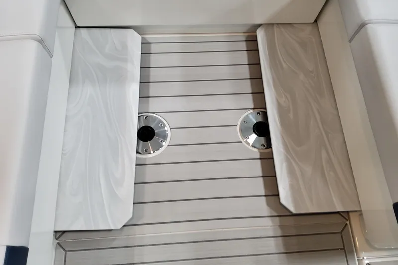 Slide: The Image of 2026 Formula 380 Super Sport Crossover OB deck with sleek, modern design elements. - 100