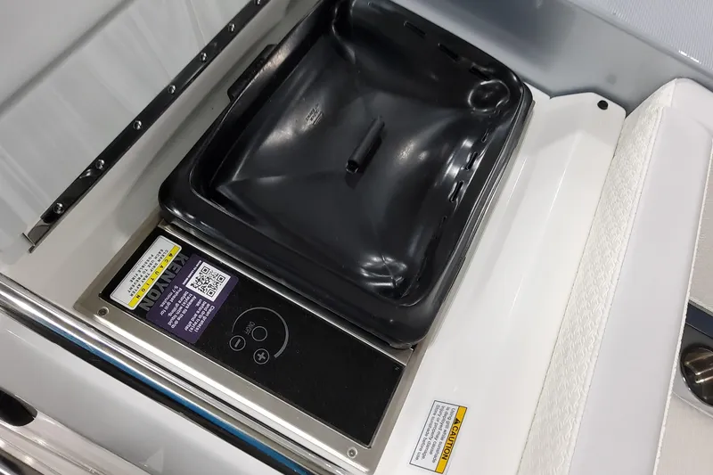 Slide: The Image of 2026 Formula 380 Super Sport Crossover OB boat detail with integrated control panel. - 50