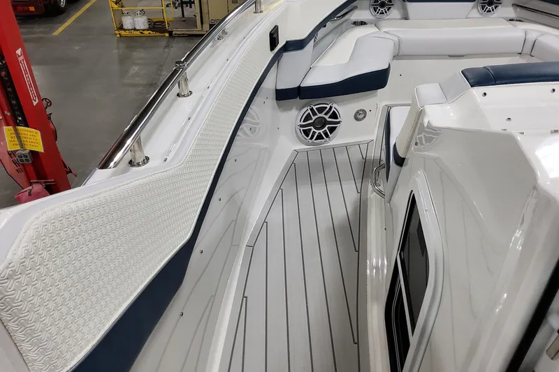 Slide: The Image of 2026 Formula 380 Super Sport Crossover OB interior with sleek seating and modern design. - 52