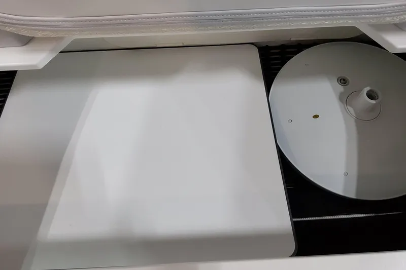 Slide: The Image of Storage compartment in 2026 Formula 380 Super Sport Crossover OB boat. - 98