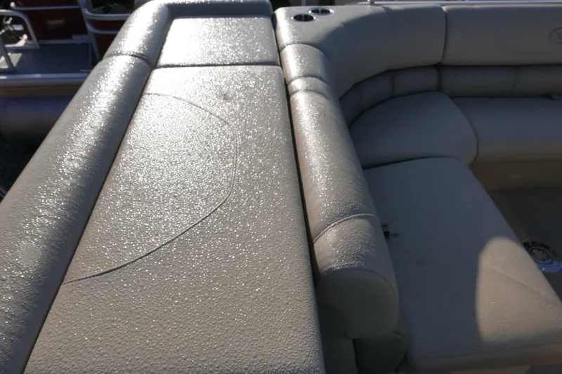 Slide: The Image of Luxurious seating on 2012 Xcusrion x2312 boat, featuring sleek, water-resistant upholstery. - 12