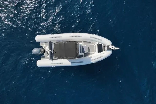 Slide: The Image of Overhead view of 2026 Northstar Vega 5.8 boat on deep blue water. - 4